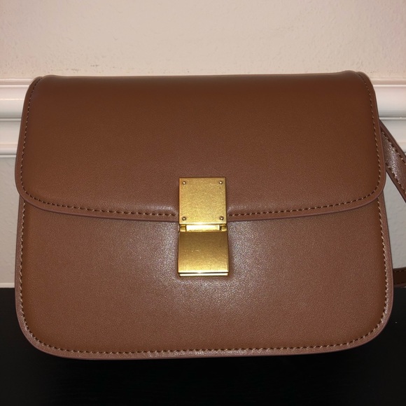 Handbags - Box bag in camel color